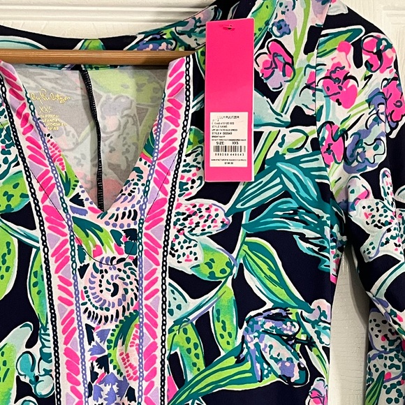 Lilly Pulitzer long sleeve Maxi in Sway This Way print NWT XXS (could fit XS). - Picture 4 of 7